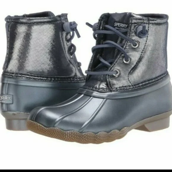 Sperry Toddler Girls Saltwater Rain Boot Size 9M - Picture 1 of 8